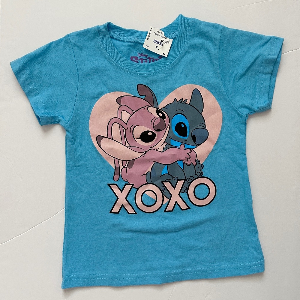 Toddler Girl Disney Lilo & Stitch Tee Valentine's Day